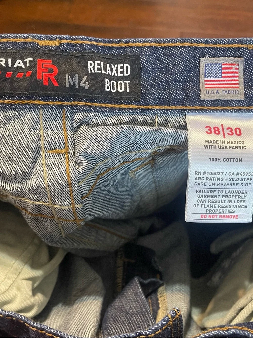 Ariat Men's Bootcut Jeans in Dark Blue Denim